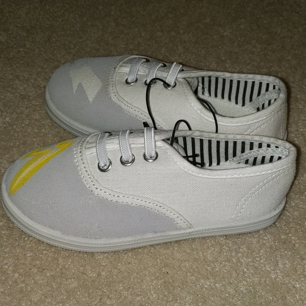 Toddler grey lightening flat sneakers - Picture 5 of 7